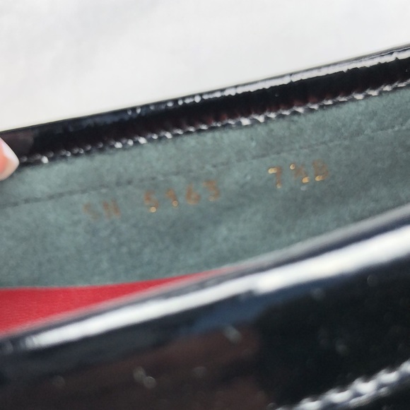 Salvatore Ferragamo Black Patent Leather Penny Loafer/Moccasin, Nero Calf - Picture 13 of 15
